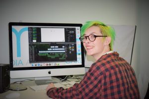 CAVC Student in front of computer for Widening Participation at Cardiff And Vale College article